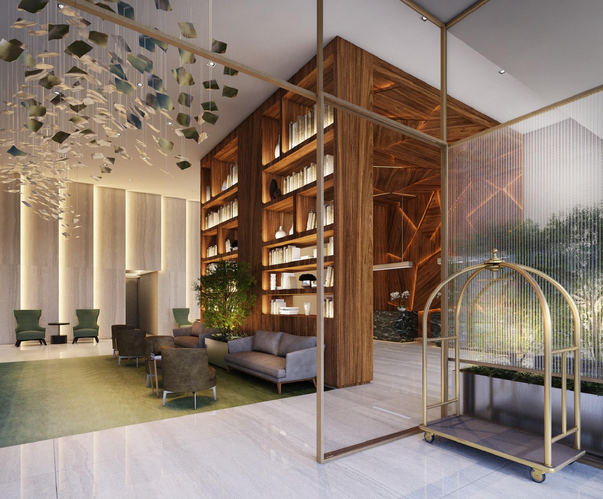 Sheraton Santos Hotel Εξωτερικό φωτογραφία The lobby of the hotel
