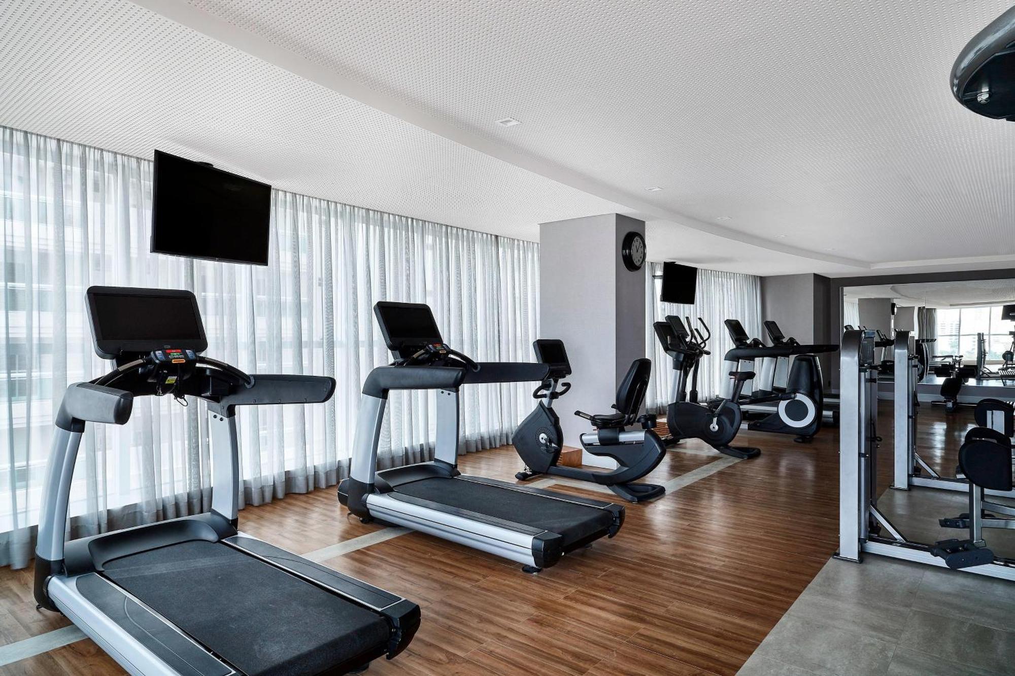 Sheraton Santos Hotel Εξωτερικό φωτογραφία The gym at the hotel